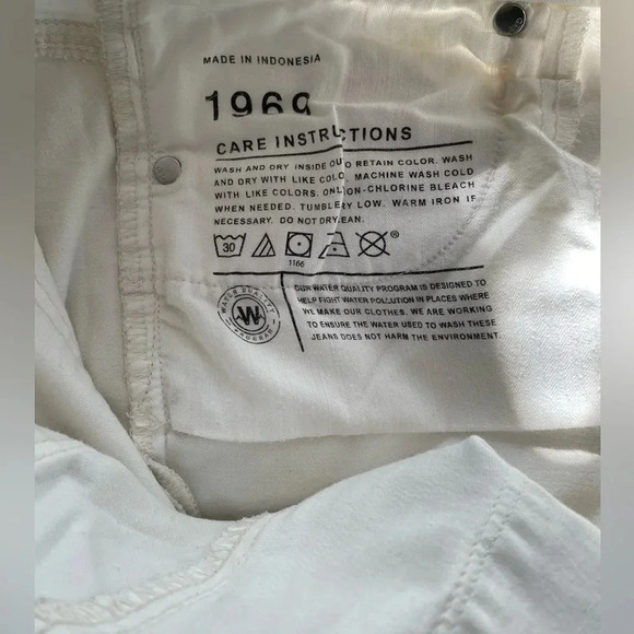 GAP White Ankle Jeans with Stretch Size 33 - Picture 8 of 9